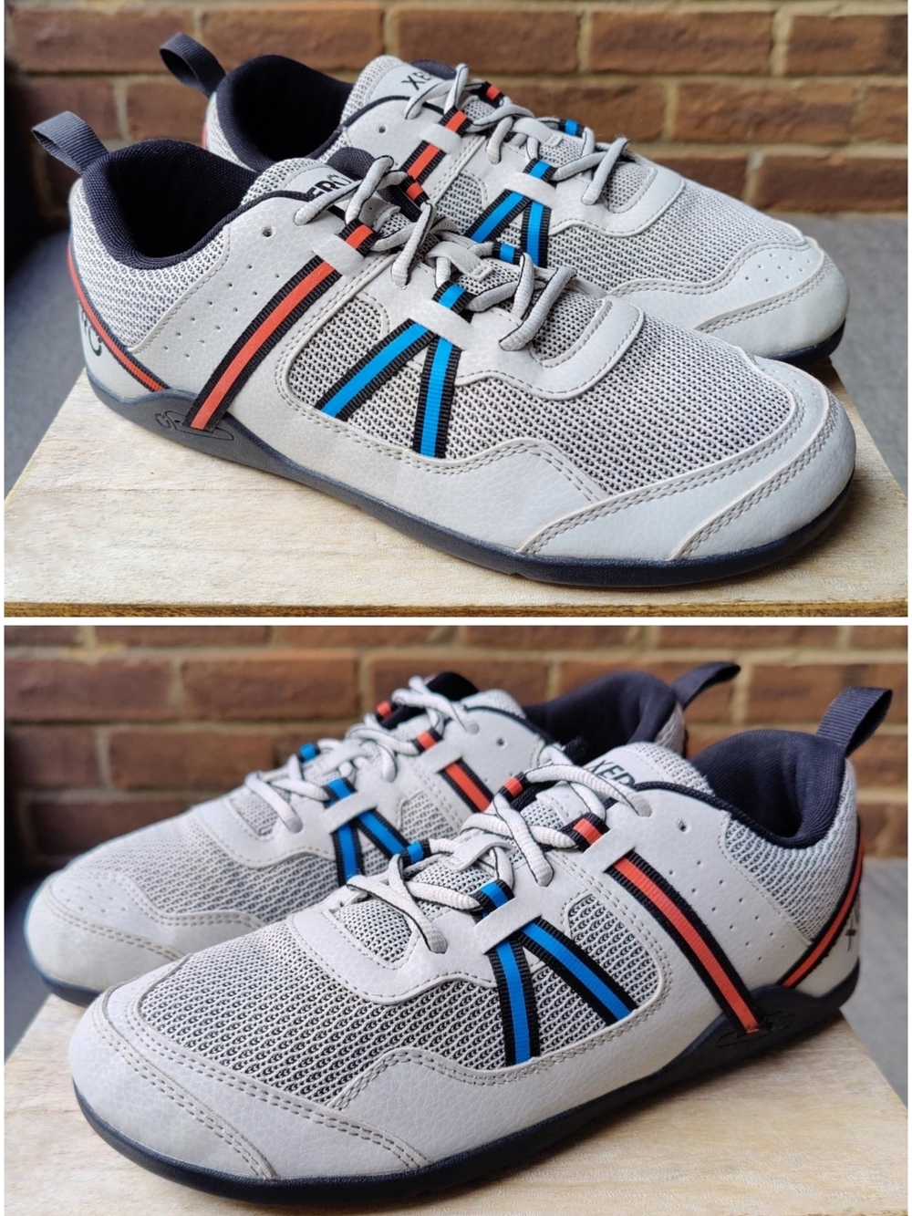 XERO Prio Barefoot Shoes Wide Toe Box Gray White Training Gym Sneaker Womens 9 - Picture 6 of 16